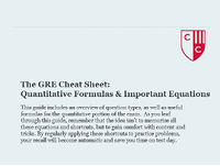 The GRE Cheat Sheet